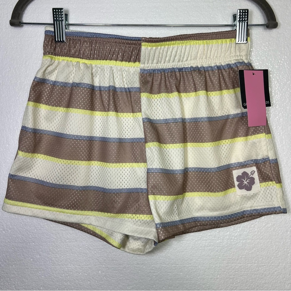 Grayson Threads striped athletic shorts size XS NWT